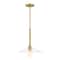 Designers Fountain Litto 60 Watt 1 Light Brushed Gold Pendant with Clear Glass Shield D294M-14P-BG - alternate 1